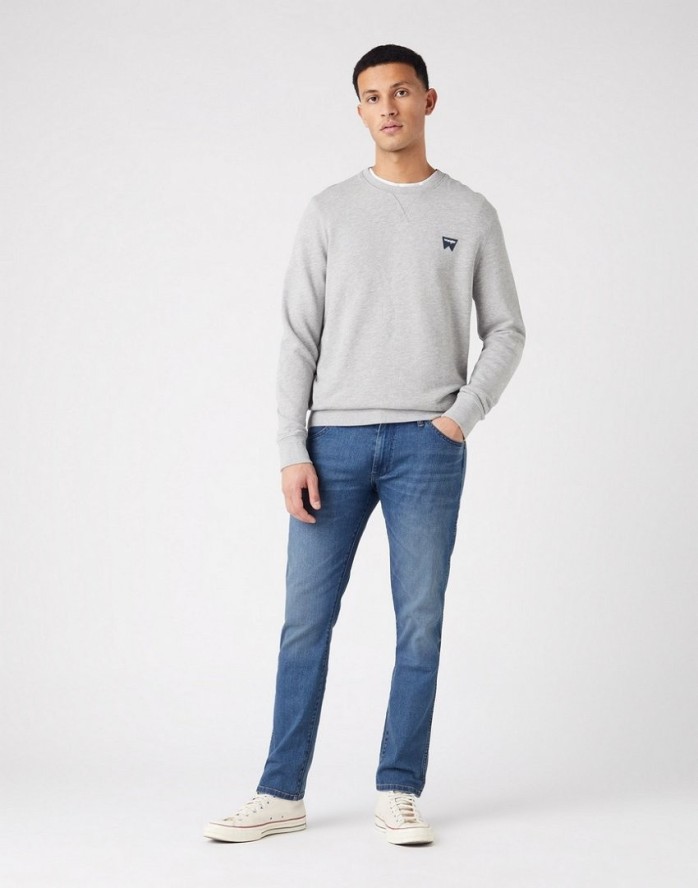 WRANGLER LARSTON MĘSKIE SPODNIE JEANSOWE GREEN TWIST W18SXP409 112145871