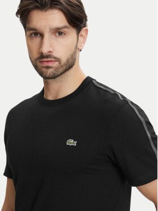 Lacoste T-Shirt TH0888 Czarny Regular Fit