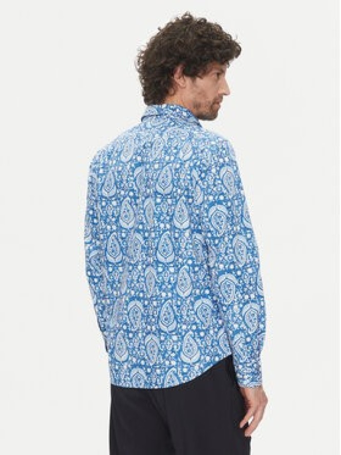 La Martina Koszula Aspen MAC003 PP719 Niebieski Regular Fit