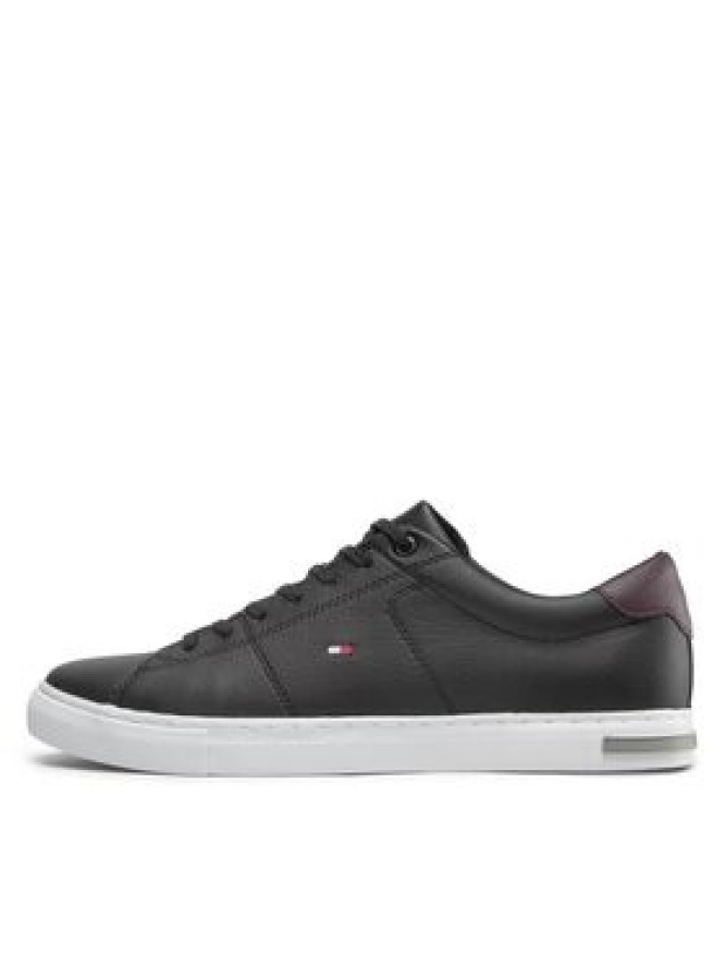 Tommy Hilfiger Sneakersy Essential Leather Detail Vulc FM0FM04047 Czarny