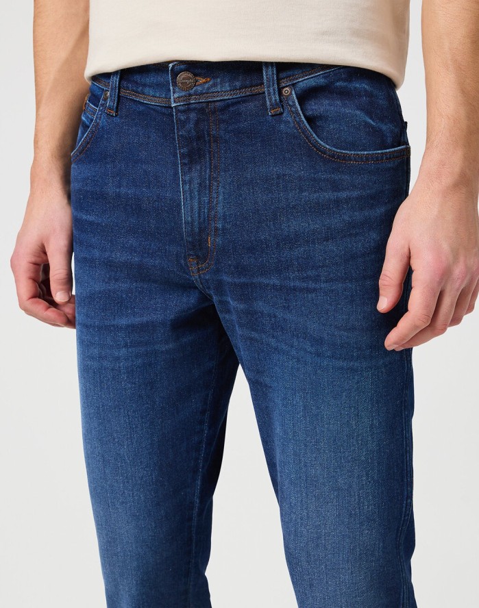 WRANGLER TEXAS SLIM MĘSKIE SPODNIE JEANSOWE JEANSY DŻINSY BLUE SOUL 112350661 W12S017997