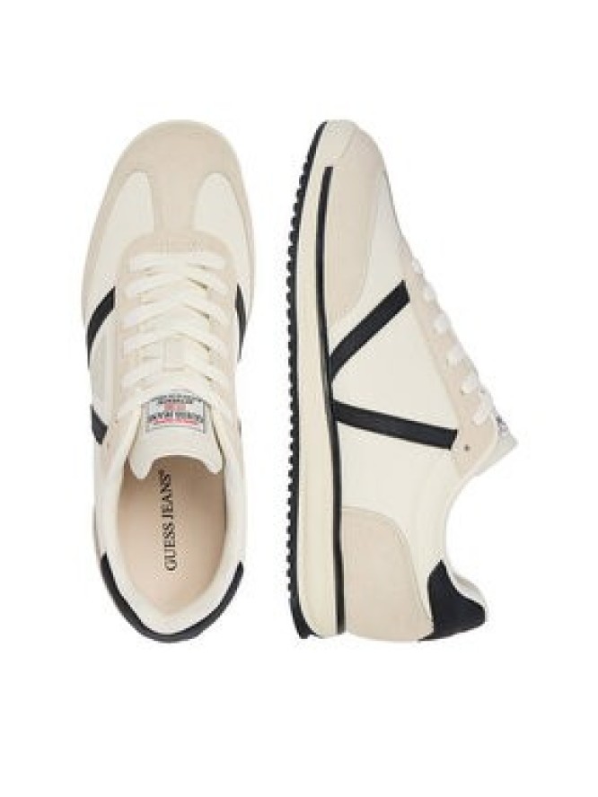 Guess Jeans Sneakersy EO-DELAND-03 WE Écru