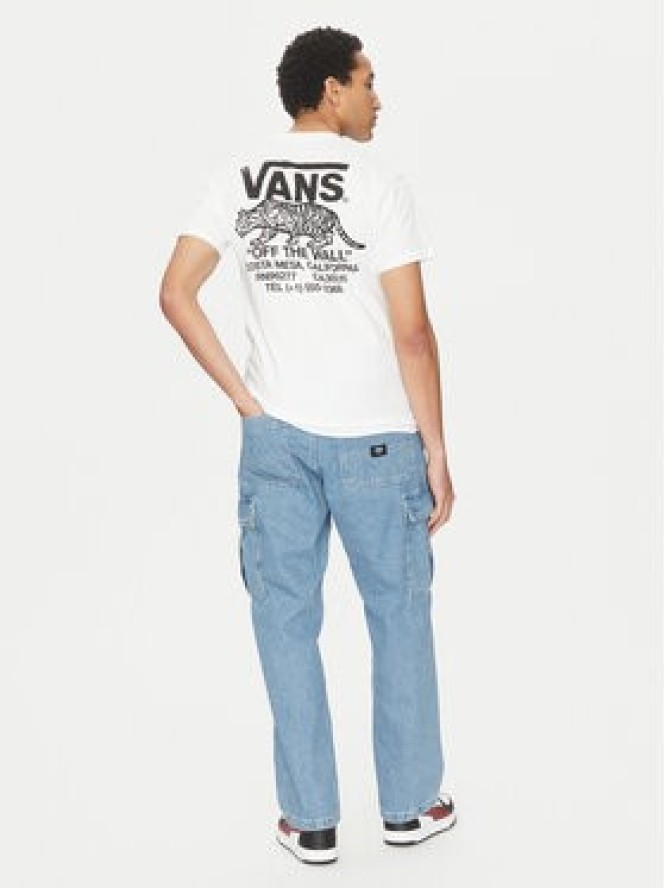 Vans T-Shirt Sneaky VN000M3Y Biały Regular Fit