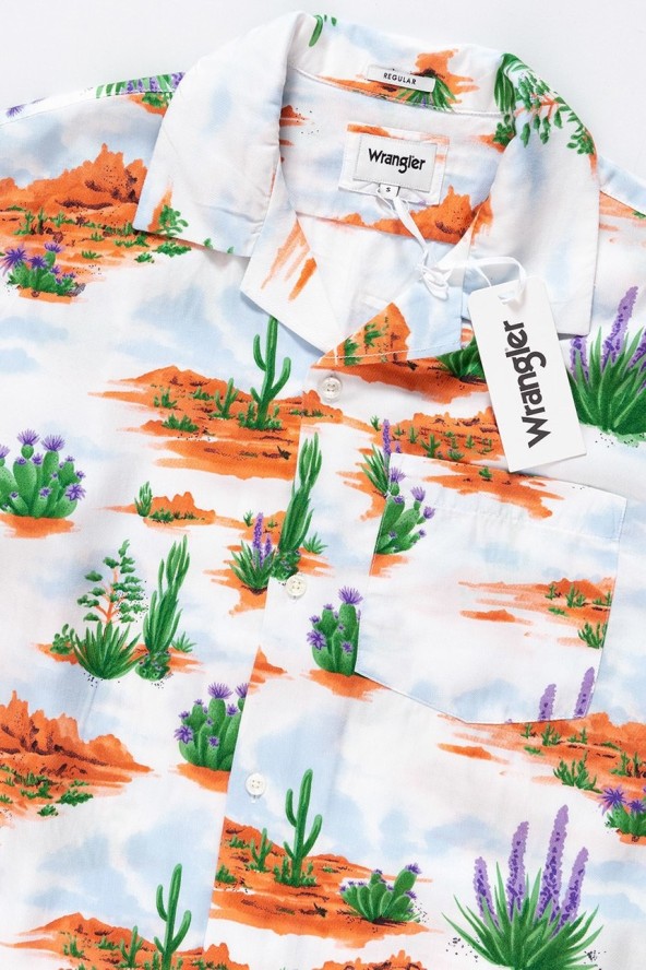 KOSZULA WRANGLER SS RESORT GLOW ORAN W59076H48 112129662