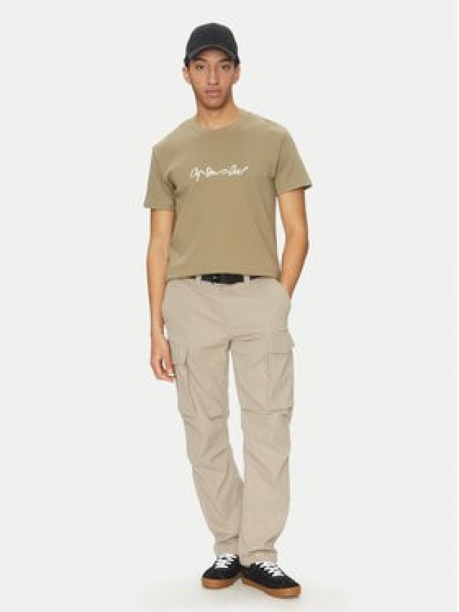 G-Star Raw T-Shirt G-Script D25150-C812 Zielony Regular Fit