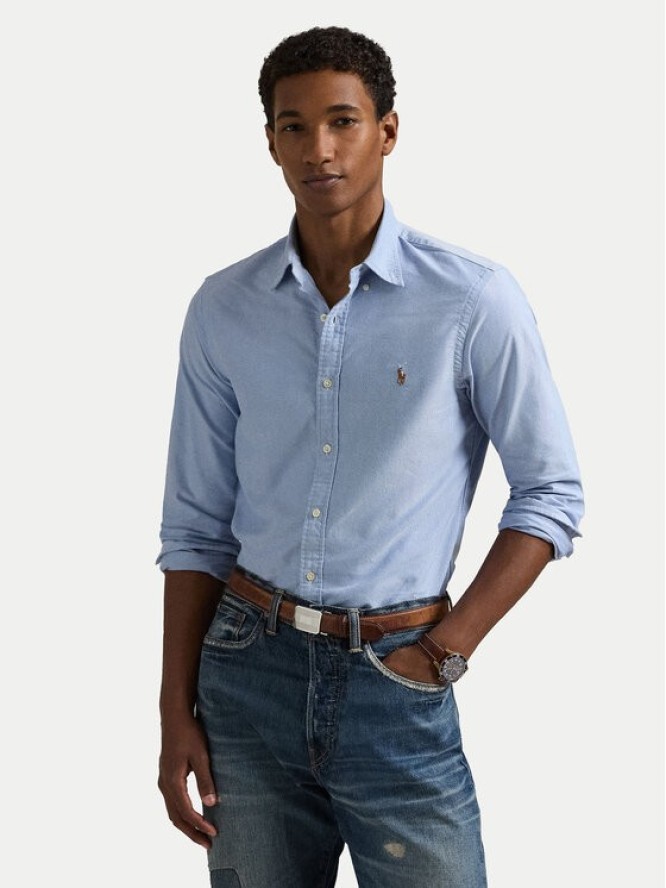 Polo Ralph Lauren Koszula Core Replen 710549084 Błękitny Slim Fit