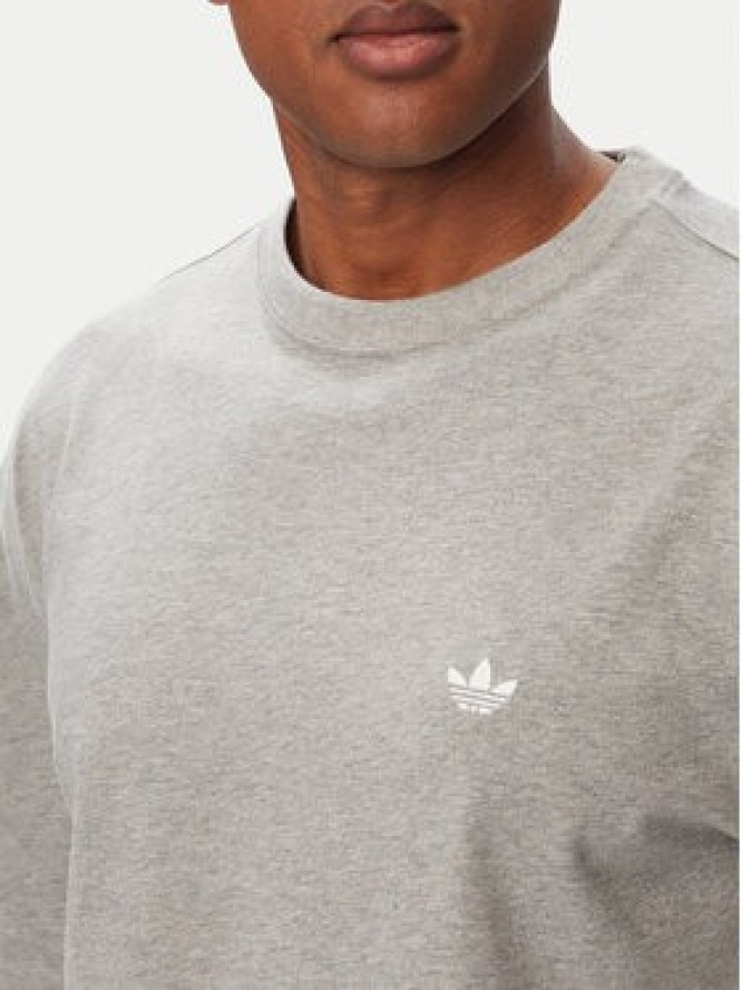 adidas T-Shirt Trefoil Essentials IA7533 Szary jasny Regular Fit