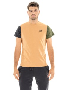 Koszulka męska Leone 1947 Apparel Color Block z krótkim rękawem z małym logo