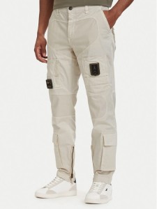 Aeronautica Militare Spodnie cargo Iconic Anti-G 261PA1387UCT01493 Beżowy Regular Fit