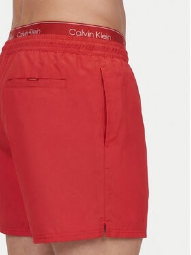 Calvin Klein Swimwear Szorty kąpielowe LV00N61024 Czerwony Regular Fit