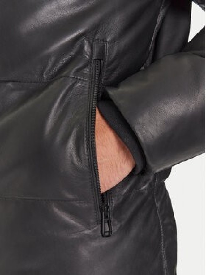 JOOP! Kurtka skórzana 17 Loman 80000852 Czarny Regular Fit