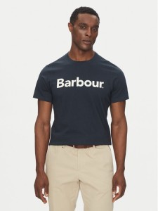 Barbour T-Shirt Logo MTS0531NY31 Granatowy Tailored Fit