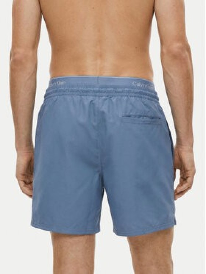 Calvin Klein Swimwear Szorty kąpielowe LV00N61023 Niebieski Regular Fit
