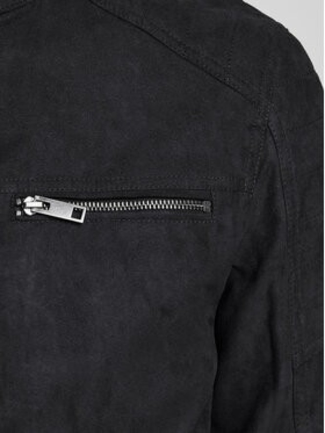 Jack & Jones Kurtka z imitacji skóry Rocky 12147218 Czarny Regular Fit
