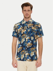 Blend Koszula 20718224 Granatowy Slim Fit