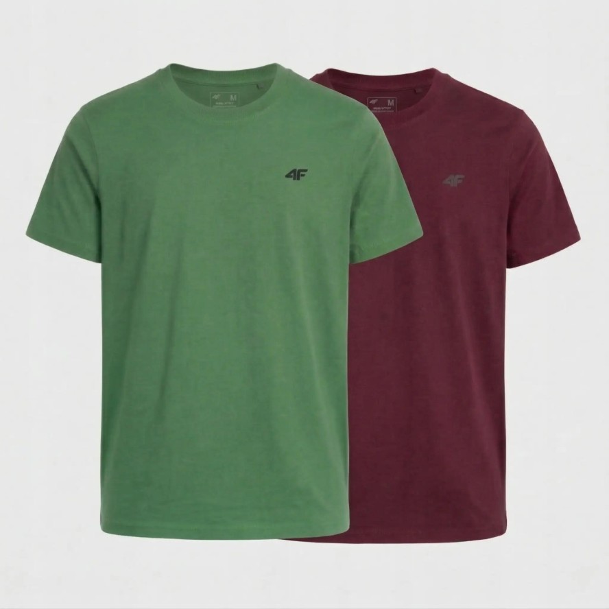 KOSZULKA MĘSKA LIMITOWANA 4F T-SHIRT KOMPLET ZESTAW 2 SZTUKI L M3948 SS26