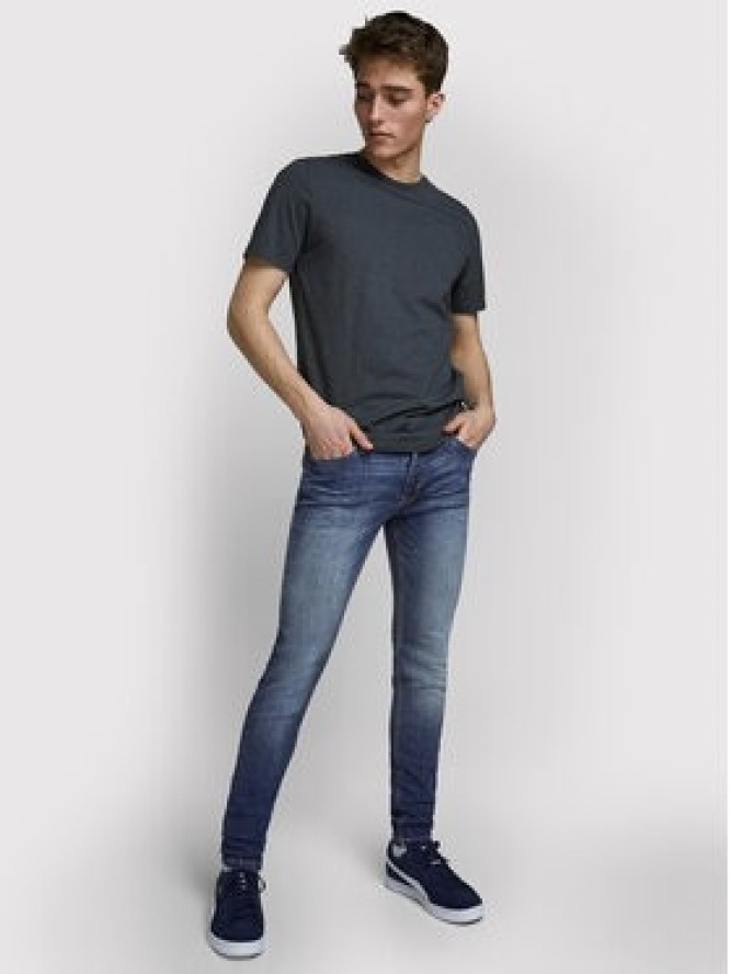 Jack & Jones Jeansy Liam 12166854 Granatowy Skinny Fit