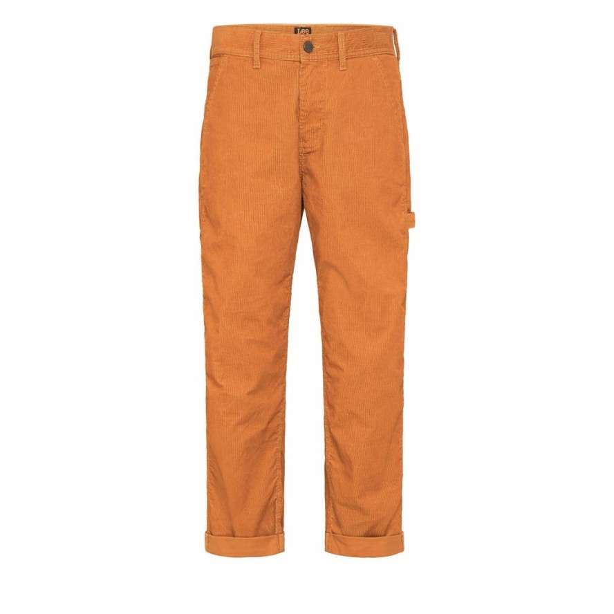 LEE CARPENTER MĘSKIE SPODNIE SZTRUKSOWE GRADY TAN L75KQM19 112120973