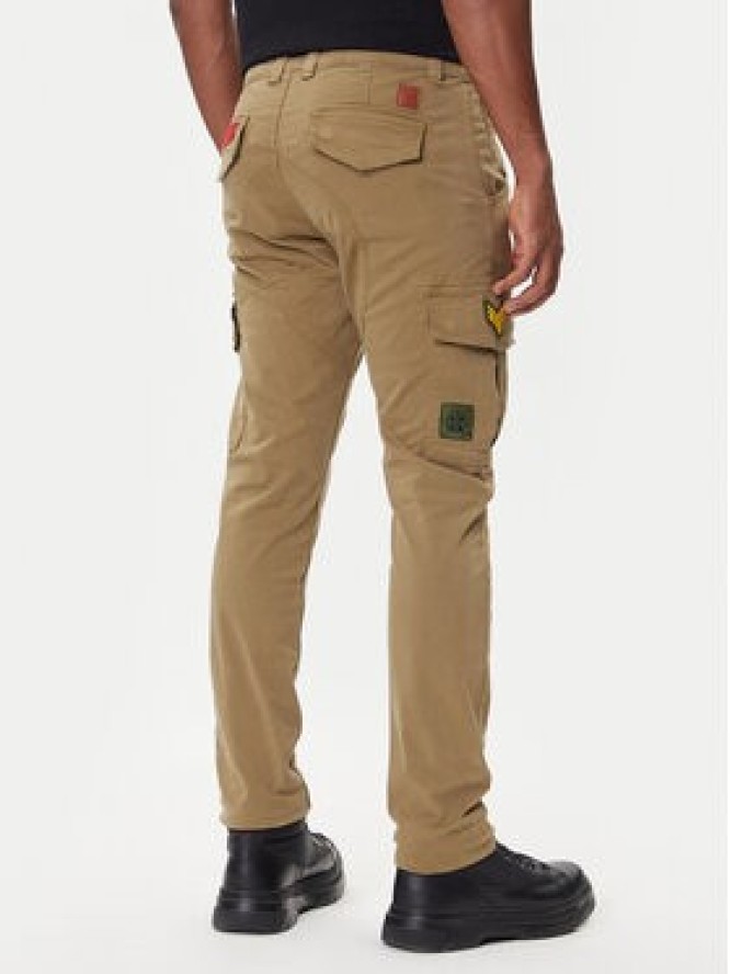 Alpha Industries Spodnie materiałowe Petrol Patch 178207 Zielony Slim Fit