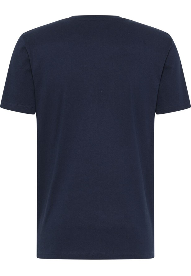 MUSTANG Style Alex C LOGO Tee MĘSKI T-SHIRT KOSZULKA NADRUK LOGO BLUE NIGHTS 1013221 4085