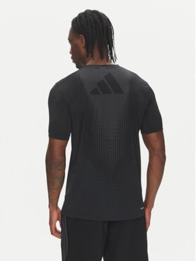 adidas Koszulka techniczna Airchill JI8196 Czarny Slim Fit