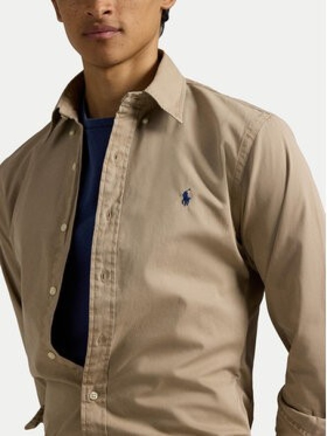 Polo Ralph Lauren Koszula 710937993011 Beżowy Custom Fit