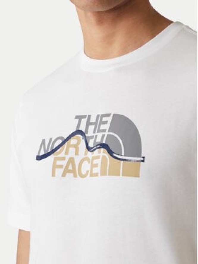The North Face T-Shirt Mountain Line NF0A8GUX Biały Regular Fit