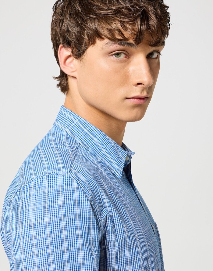 WRANGLER MĘSKA KOSZULA 1 PKT SHIRT BLUE 112357222 W5X2016849