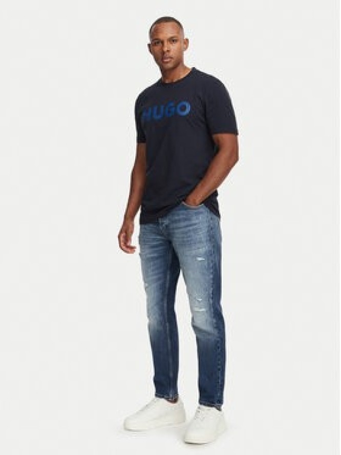 HUGO Jeansy 50561463 Niebieski Tapered Fit