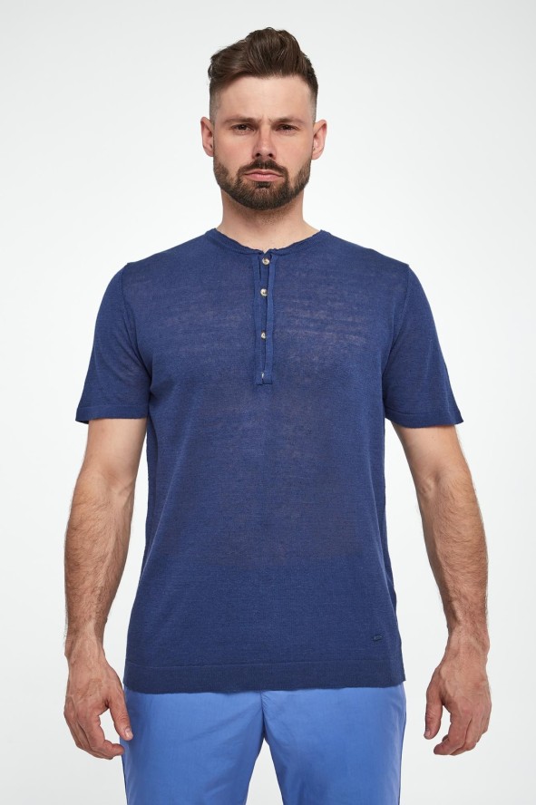 T-shirt męski lniany LIU JO