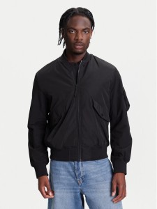 United Colors Of Benetton Kurtka bomber 2ZPSUN06G Czarny Regular Fit