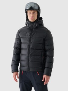 4F Kurtka narciarska puchowa z naturalnym wypełnieniem - czarna XXL