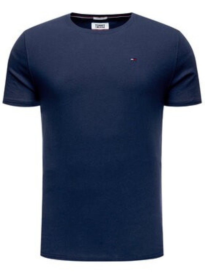 Tommy Jeans T-Shirt DM0DM04411 Granatowy Slim Fit