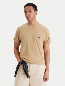 Quiksilver T-Shirt Salt Water EQYZT08205 Beżowy Comfort Fit