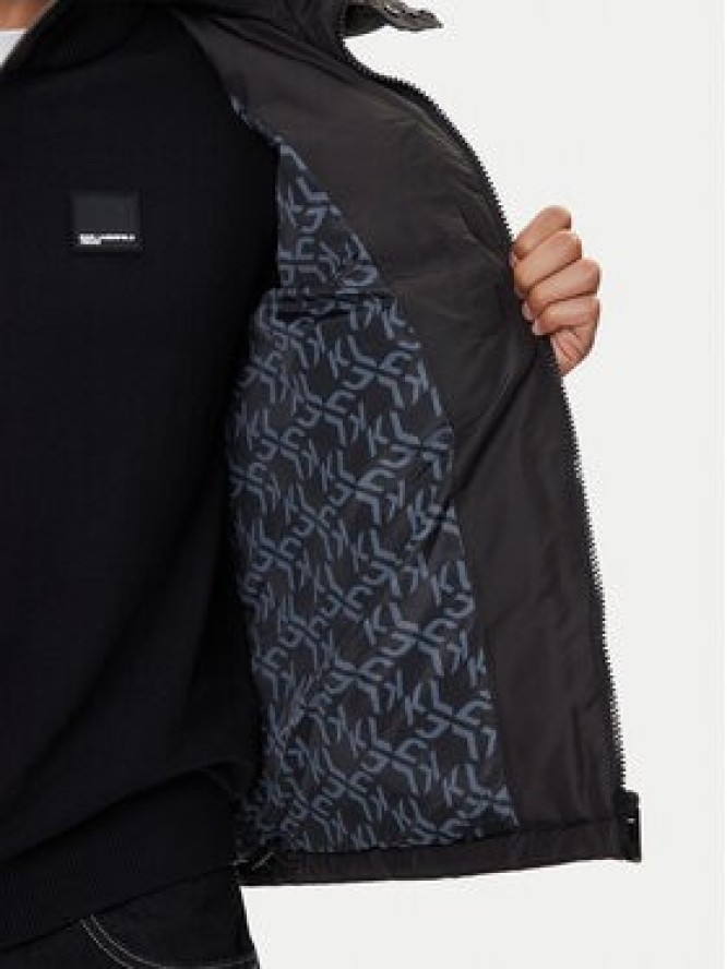 Karl Lagerfeld Jeans Kurtka zimowa A3M15033 Czarny Regular Fit