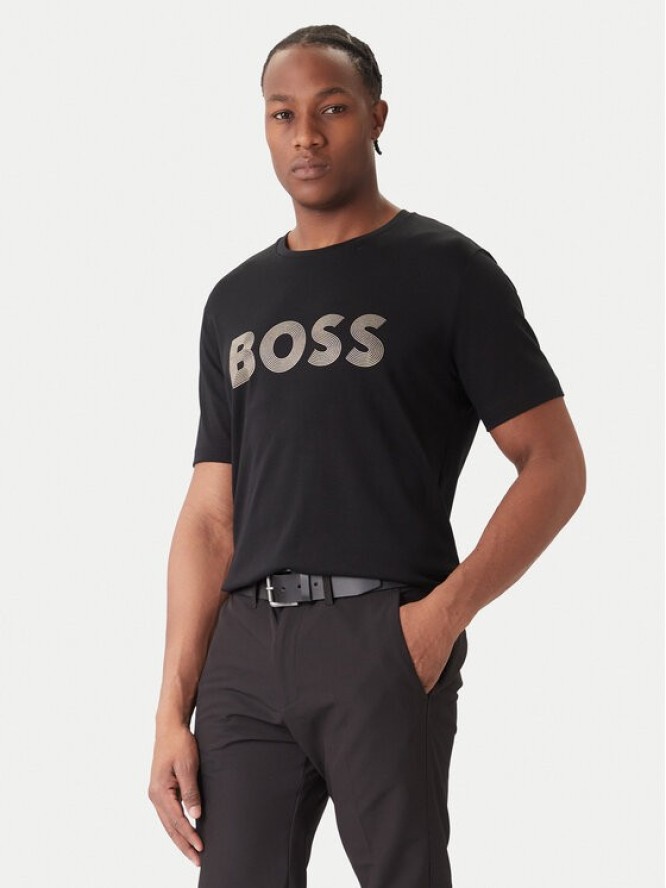 BOSS T-Shirt Logo Future 50543796 Czarny Regular Fit