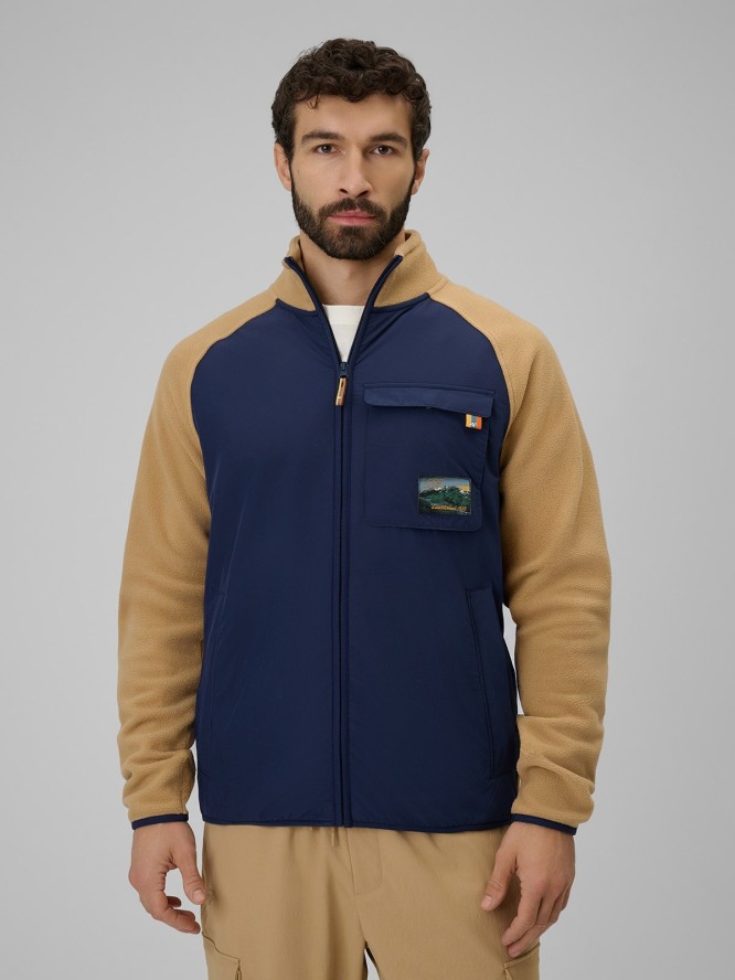 4F Polar regular ze stójką męski - beżowy L