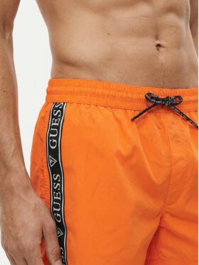 Guess Szorty kąpielowe F6GT00 WN162 Pomarańczowy Regular Fit
