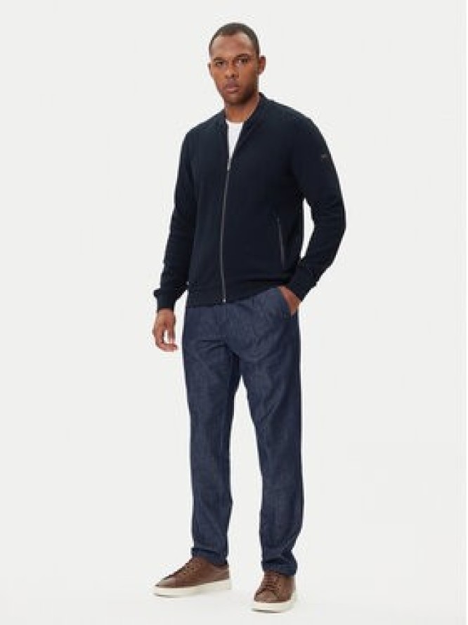 Bugatti Bluza 8750-85172D Granatowy Regular Fit