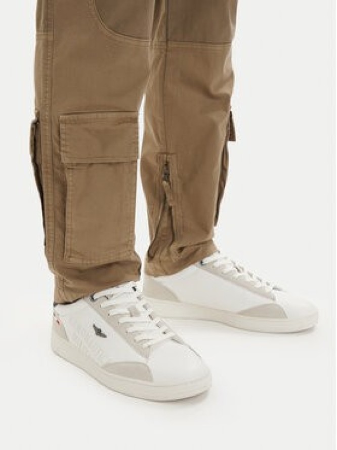 Aeronautica Militare Spodnie cargo 261PA1387UCT01493 Khaki Regular Fit