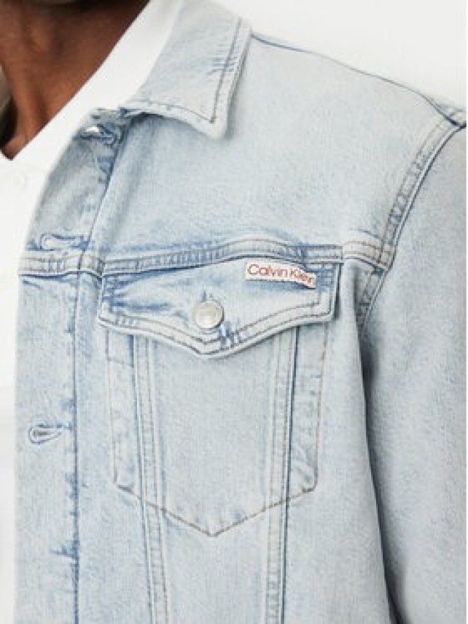 Calvin Klein Jeans Kurtka jeansowa J30J327590 Niebieski Slim Fit