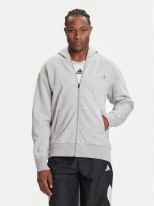 adidas Bluza ALL SZN Fleece IY4159 Szary Loose Fit