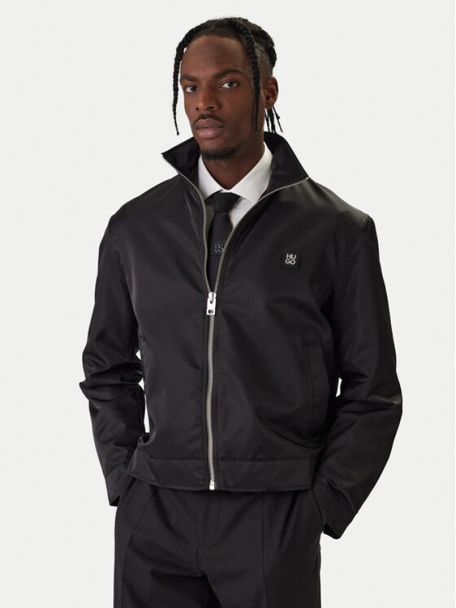 HUGO Kurtka przejściowa Bapono 50552664 Czarny Regular Fit