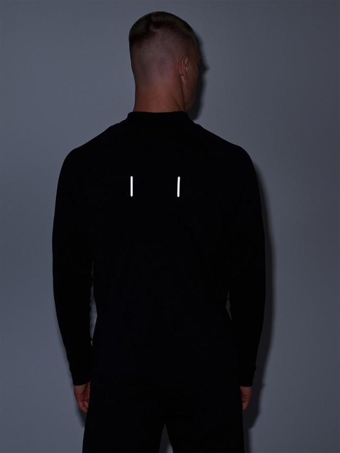 4F Bluza treningowa szybkoschnąca męska 4F x Robert Lewandowski - czarna S/M