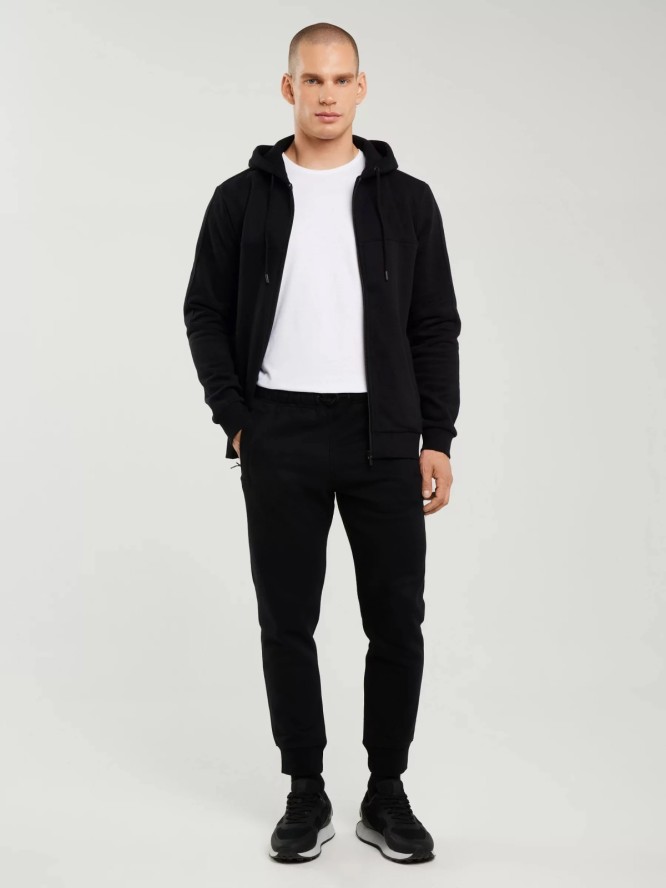 Spodnie męskie dresowe czarne Kersyn 906/ Ajron 906