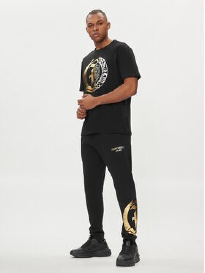 Just Cavalli Spodnie dresowe 76OAAG24 Czarny Regular Fit