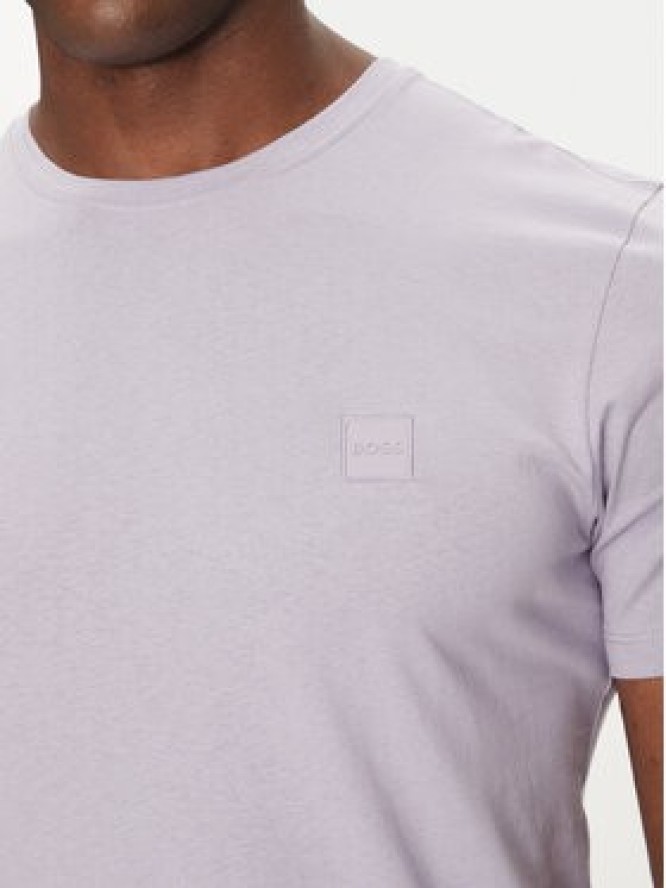 BOSS T-Shirt 50508584 Fioletowy Regular Fit