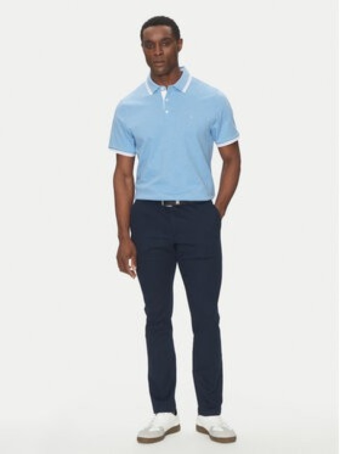 Michael Kors Chinosy CS4301KDR2 Granatowy Slim Fit