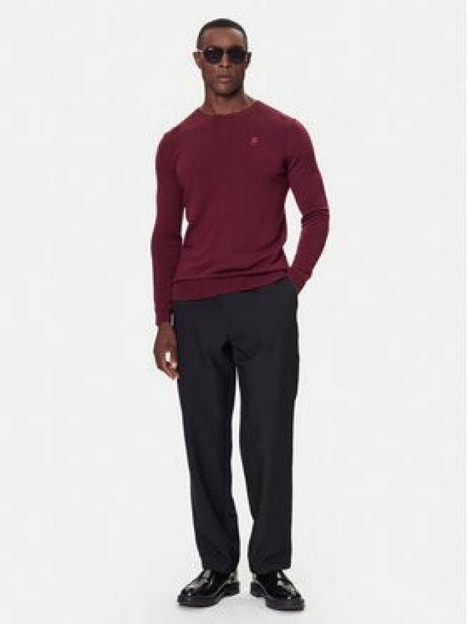 KARL LAGERFELD Sweter 655000 554399 Bordowy Slim Fit
