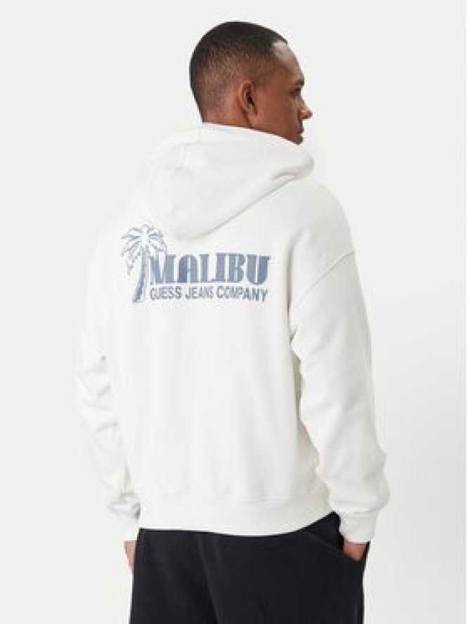 Guess Jeans Bluza M6GQB6 KCPR1 Biały Boxy Fit